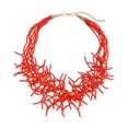 thumbnail image 2 of Xuanheng Collier de Perles de Graines 18 Pouces Ras du Cou Bijou Tendance Cadeau de la Saint-Valentin pour Elle Rouge, 2 of 8
