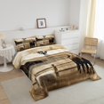 thumbnail image 3 of Erosebridal Brown Cow Bedding Queen Comforter Set, Rustic Lodge Cabin Down Comforter, Western Animal Room Decor, Reversible, 3 of 7