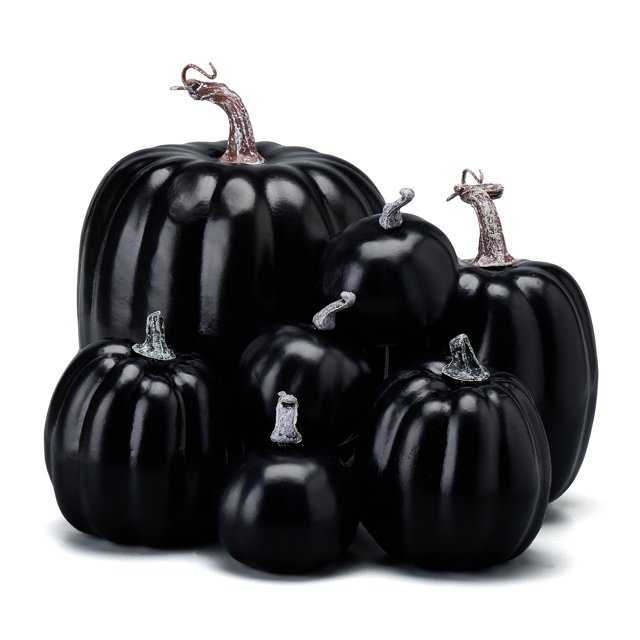 7Pcs Simulation Artificial Pumpkins Halloween Decoration Harvest Fall Thanksgiving Home Decor