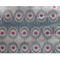 thumbnail image 4 of oneOone Georgette Viscose Fabric Peacock Feather Ikat Print Fabric By Yard 42 Inch Wide, 4 of 4