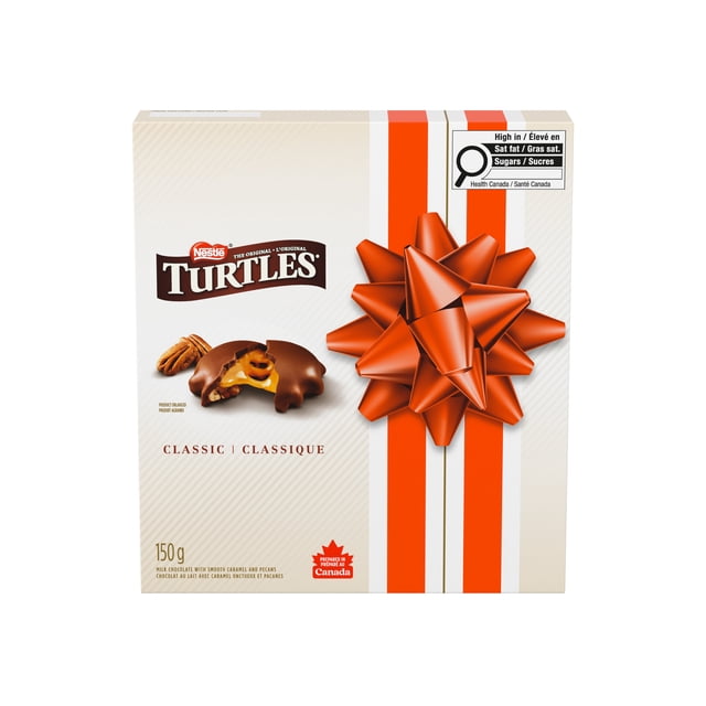 TURTLES Gift Box, Smooth Caramel & Crunchy Pecans Draped in Milk Chocolate