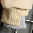 thumbnail image 5 of Mrat Chandail de Base pour Homme Chandail de Printemps Ample pour Homme Color Collocation Mode Décontracté Chandail de Sport Chandail à Capuchon Chandail à Capuchon Court pour Homme P-30 Beige 4TG, 5 of 5