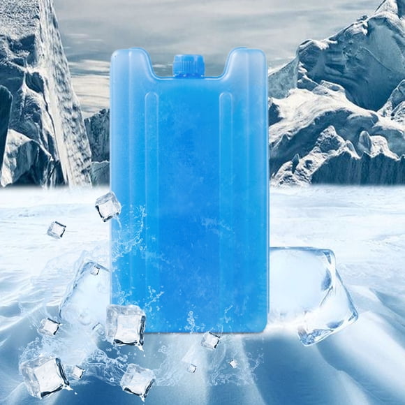 Czzoypi Ice Crystal Box, Reusable Freezer Blocks for Coolers, Long Lasting Ice Packs for Lunch Bags, Portable Air Conditioner Fan Cooling, Leak-Proof Thickened PE Ice Blocks, Blue