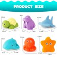 thumbnail image 4 of Baby Bath Toys, Fun Bath Time Bath Toys 7PCS Marine Animal Bath Toys Set, 4 of 9