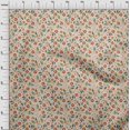 thumbnail image 4 of oneOone Georgette Viscose Orange Fabric Floral Sewing Craft Projects Fabric Prints By Yard 42 Inch Wide, 4 of 4