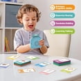 thumbnail image 3 of 1 3 Year Old Bilingual Spanish and English Speaking Flash Card Montessori Language Learning Toy Plastic for Toddlers' Language Development, 3 of 6