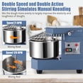 thumbnail image 3 of Ourlova Commercial Dough Mixer 10.5Qt - 650W Dual Rotating Dough Kneading Machine with Stainless Steel Bowl/Security Shield/Timer - Heavy-Duty Commercial Stand Mixer for Bakeries Pizzeria, 3 of 6