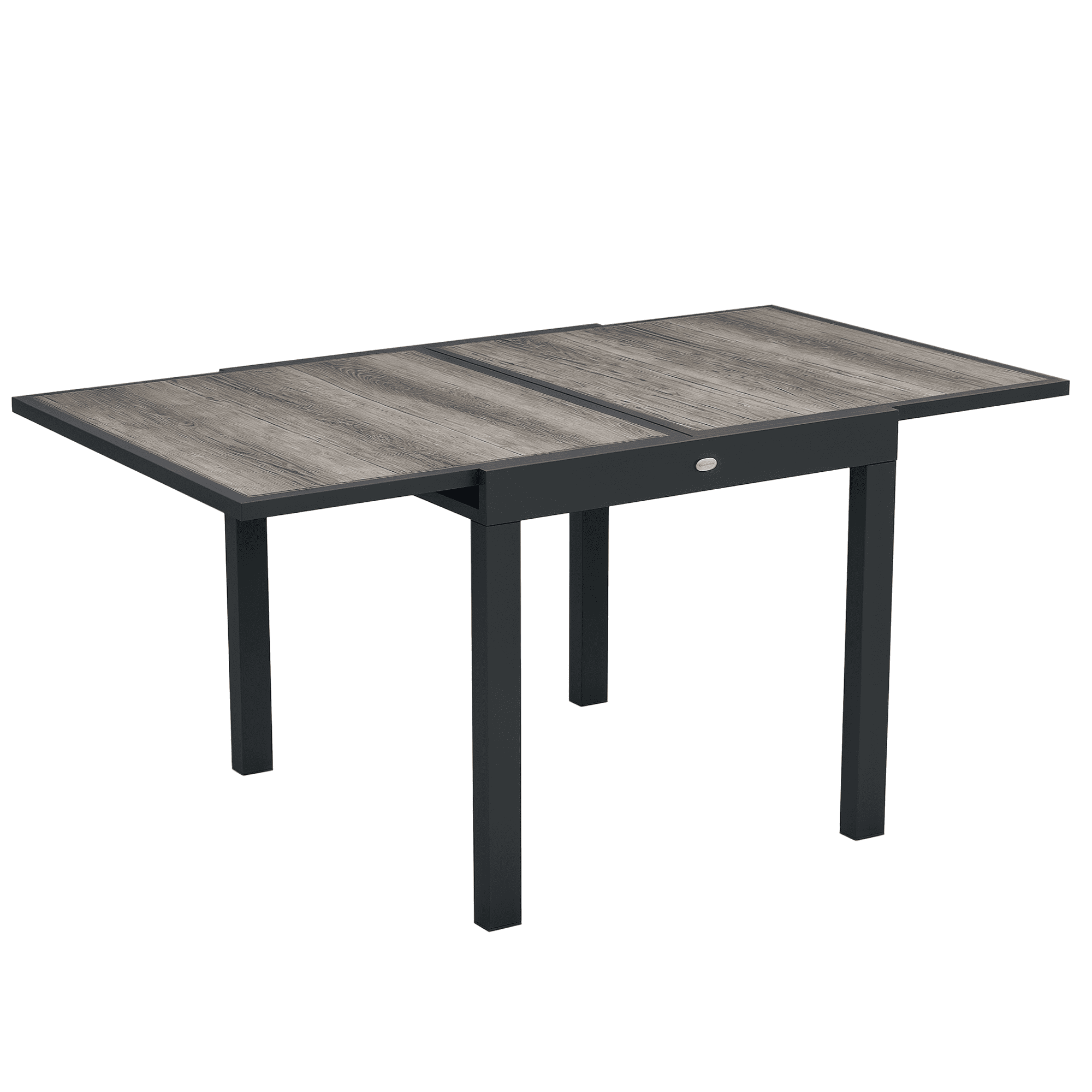 Outsunny Table à Manger d'Extérieur Extensible avec Cadre en Aluminium, pour Balcon (1 Unité)