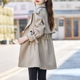 thumbnail image 3 of MeetoTime Womens Trendy Dress Coat Double Breasted Slim Work Office Long Jackets with Pockets M-3XL, 3 of 3