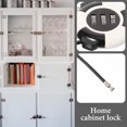 thumbnail image 2 of Wire Lock Cable Cabinet Lock 3-digit Combination Padlock Drawer Security Lock, 2 of 8