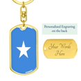thumbnail image 3 of Drapeau de la Somalie Porte-Clés Pivotant en Acier Inoxydable Ou or 18 Carats, 3 of 8