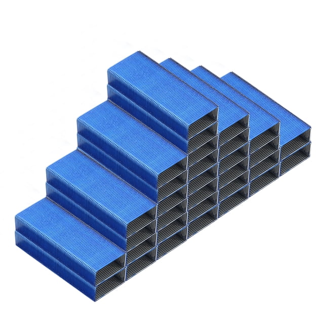 Unique Bargains Staples for Stapler, 2 Pack #10 Mini 3/16 Inch Length Staples for Office Supplies, Blue