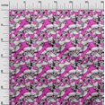 thumbnail image 3 of oneOone Velvet Fuschia Pink Fabric Skull Sewing Craft Projects Fabric Prints By Yard 58 Inch Wide, 3 of 4