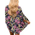 thumbnail image 5 of T-shirts pour Femmes Mode Décontractée Mode Ample Rétro Imprimé Multicolore Cardigan à Manches Mi-Longues Vestes en Jean pour Femmes Mode, 5 of 5