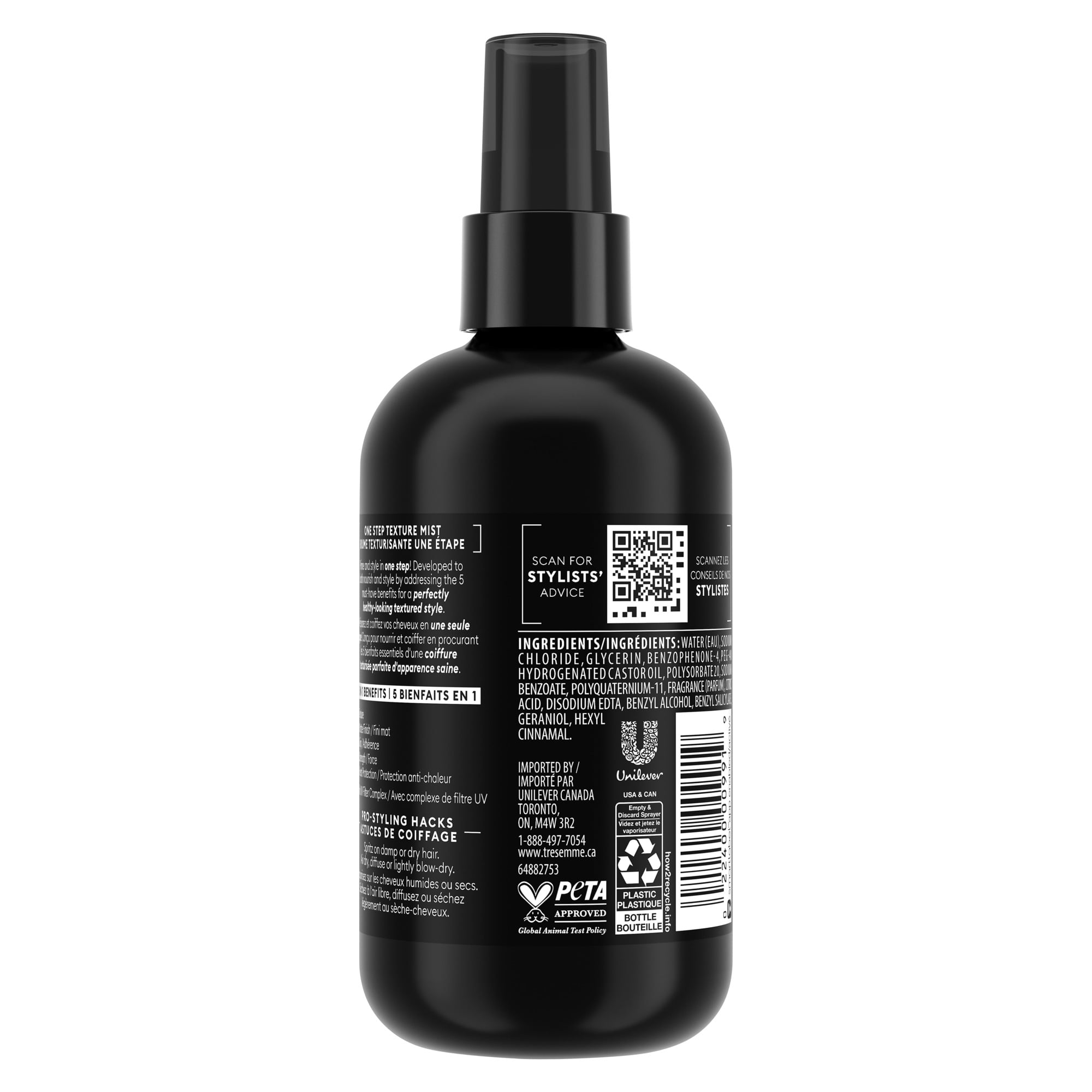 TRESemmé Brume Texture Une Étape 5-en-1 pour Cheveux Plats, 236 ml