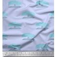thumbnail image 1 of Soimoi Velvet Fabric Tree Block Print Fabric by Yard 58 Inch Wide, 1 of 1