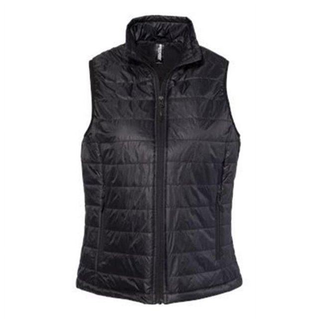 Independent Trading B12676505 Gilet Matelassé pour Femmes, Noir - Grand