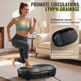 thumbnail image 4 of FLYBIRD Vibration Plate, Whole Body Workout Vibration Fitness Platform for Lymphatic Drainage, with 2 Resistance Bands, 4 of 9