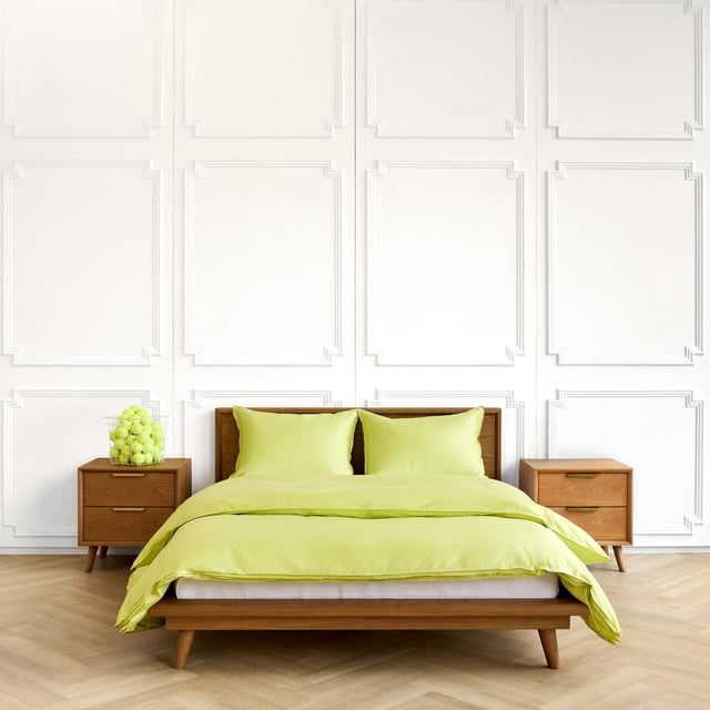 Ensemble de Housse de Couette Pistache - 3 Pcs - Format Lit Simple