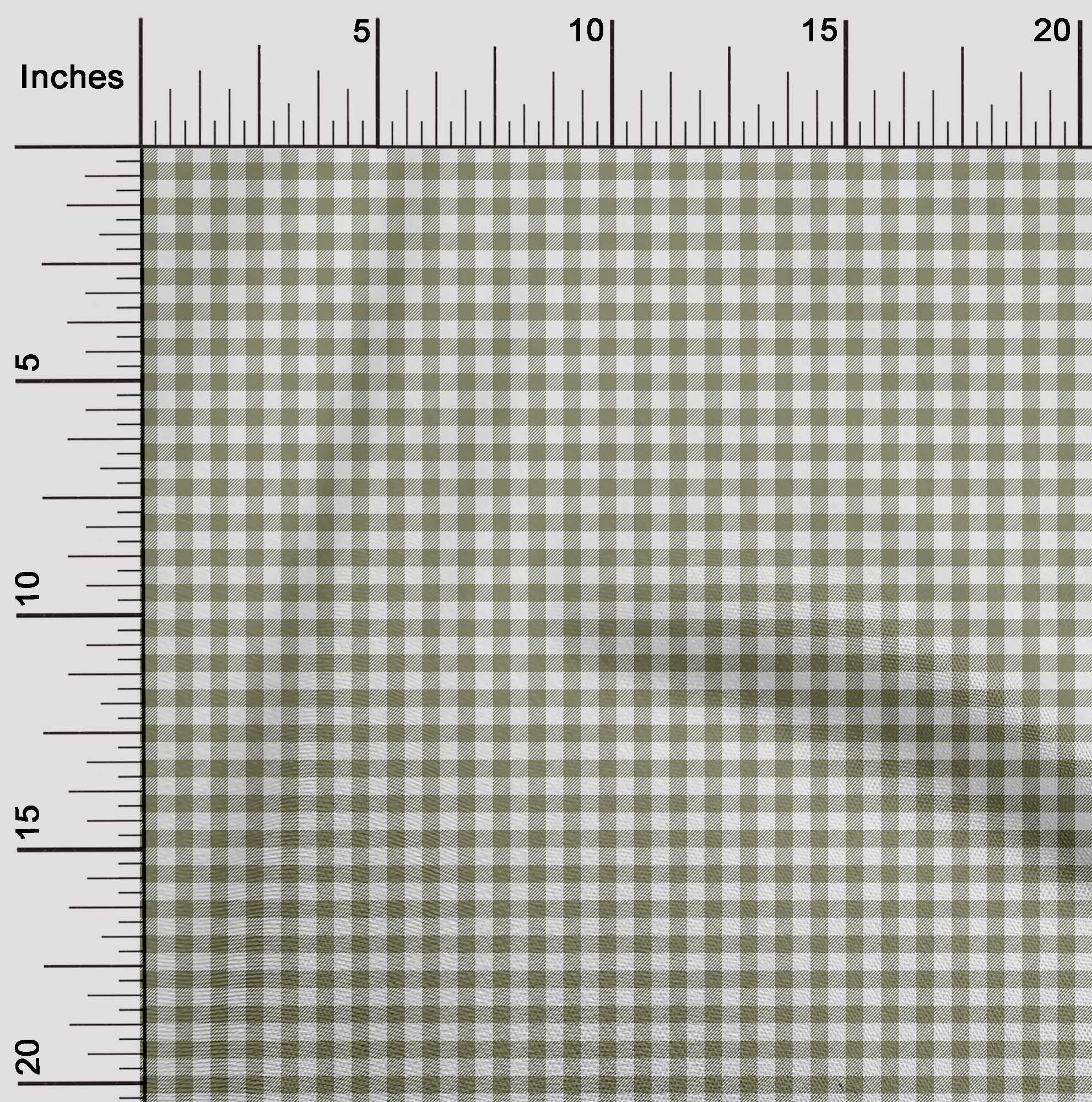 oneOone Viscose Chiffon Fabric Gingham Check Printed Fabric 1 Yard 42 Inch Wide