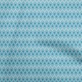 thumbnail image 1 of oneOone Polyester Lycra Teal Blue Fabric Asian Ikat Sewing Craft Projects Fabric Prints By Yard 56 Inch Wide, 1 of 4