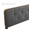 thumbnail image 4 of Collins Tufted Full Fabric and Wood Headboard - Walnut Charcoal, 4 of 4