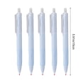 thumbnail image 3 of Gel Pens 0.5mm Fine Point Black Ink | 5 Pack Smooth Writing Frosted Non-Slip Grip | Multicolor Professional Office Journal Note Pens | Durable Clip | 2ml Each | 15cm Size | Gift Set, 3 of 6