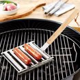 thumbnail image 4 of TIMIFIS Support de Rouleau à Saucisses en Acier Inoxydable, Grille à Hot-Dogs, Grille à Saucisses, Grille de Gril, Grille de Barbecue pour Hot-Dogs, Accessoires de Rouleau à Saucisses, Gadgets de Cuisine, 4 of 5