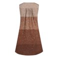 thumbnail image 5 of BEFOKA Robe pour Femme Grande Taille, Liquidation de Robes d'Été pour Femmes, Robe Sans Manches à Encolure Ronde pour Femme, Imprimée Fragmentée de Couleurs, à Boutons, à Enfiler, 5 of 5