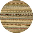 thumbnail image 1 of Ahgly Company Tapis d'Intérieur Ronds Abstraits Brun Rougeâtre, Tapis de Zone Abstraits, 6 Pieds Rond, 1 of 6