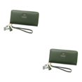 thumbnail image 1 of kurtrusly Stylish And Practical Women Wallet With Multiple Compartments Fashionable Accessories PU Card Holder Wallet Wallets green 2Set, 1 of 6