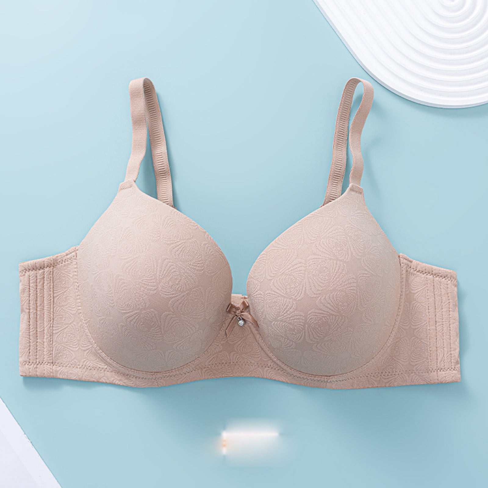 T-shirt Coton Avec Soutien-Gorge Intégré - Col En U Confortable Et Sans Armatures