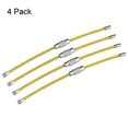 thumbnail image 2 of Unique Bargains 90mm Length PVC Coated Stainless Steel Keyring Loop Cable Yellow 4 Count, 2 of 6