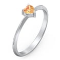 thumbnail image 3 of Heart Birthstone Ring - Citrine (November), 3 of 6