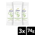 thumbnail image 1 of Dove 0% Aluminium Cucumber and Green Tea Deodorant (Value Pack 3 X 74gms), 1 of 7