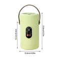 thumbnail image 3 of FEISHENTT Mini Electric Cooker with Visual Lid Portable Stewing Cooking Pot for Rice Eggs Noodles Porridge, 3 of 7