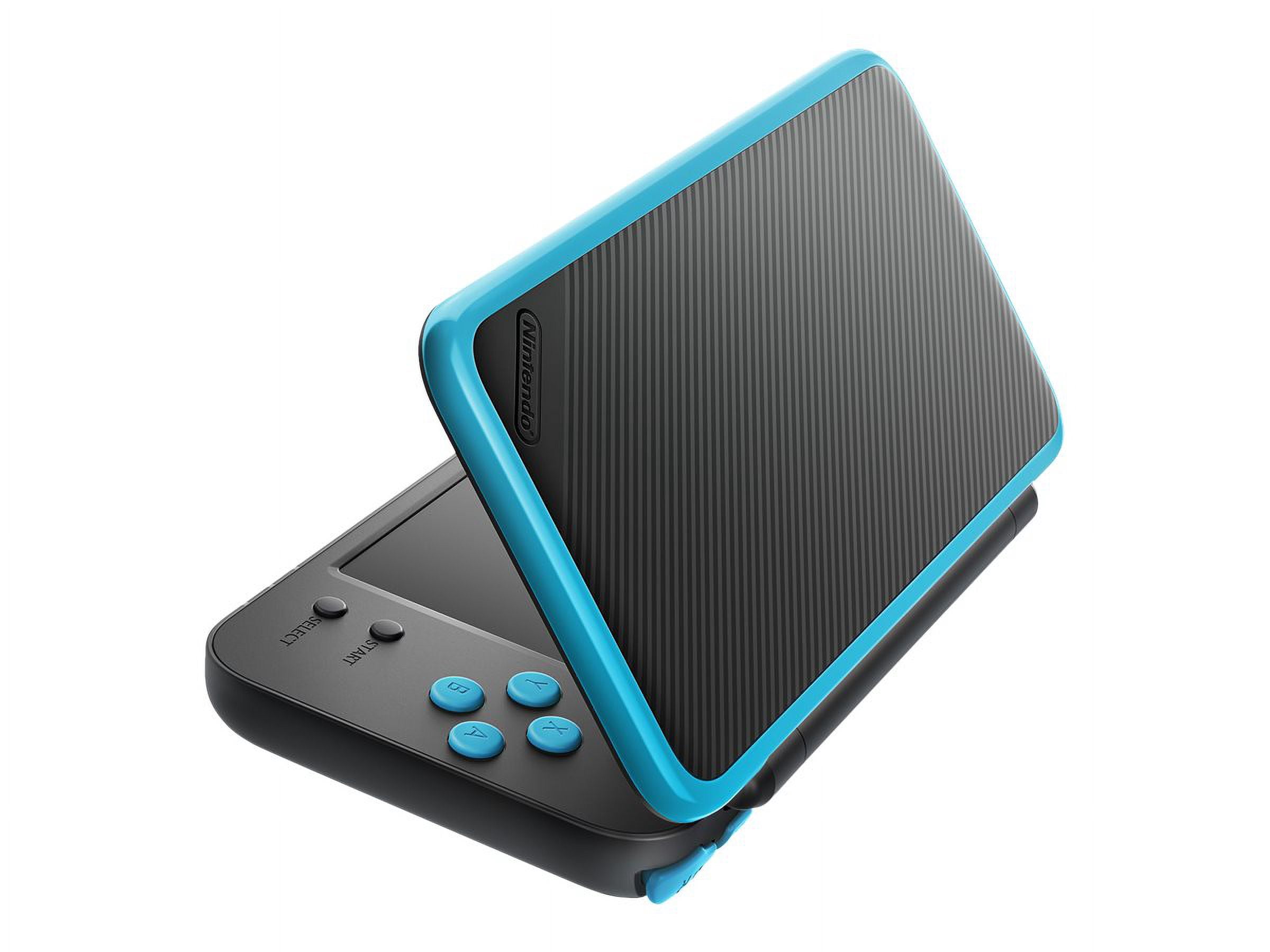 New Nintendo 2DS XL - Black + Turquoise w/ Mario Kart 7 Pre