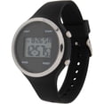 thumbnail image 2 of Unisex Sleek Digital Watch – Black Silicone with Silver Trim, 2 of 2