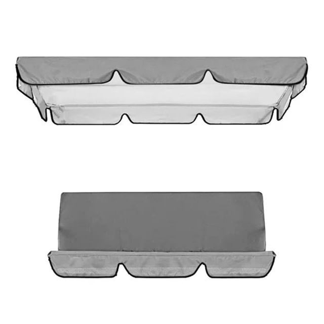 Ensemble de Remplacement de Toit de Balançoire de Jardin Housses de Sièges + Housse de Toit de Balançoire Imperméable Remplacement de Toit de Balançoire Chaise Awn