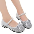 thumbnail image 3 of FhsagQ Slippers Kids Shoes Slippers Size 11 Girls Performance Dance Shoes for Girls Childrens Shoes Pearl Rhinestones Shining Kids Shoes Kids Shoes Slippers Size 11 Girls Silver 29, 3 of 5