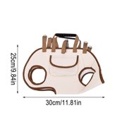 Pet Carrier Backpack, Portable Mesh Pet Bag, Breathable Outdoor Travel Carrier for Small Dogs Cats, 2-Piece Set