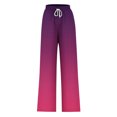 thumbnail image 5 of Pantalon pour Femmes, Pantalon Grand à Cordon pour Femmes à Rayures Tendance Imprimées, 5 of 5