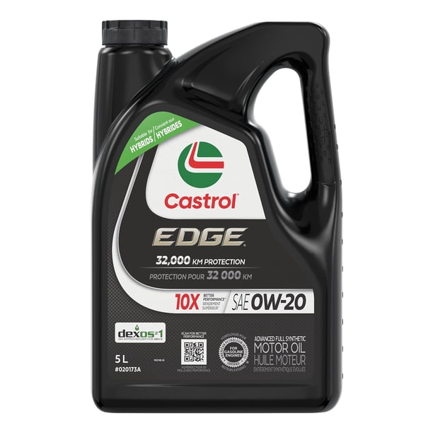 Castrol EDGE 0W20 Full Synthetic engine oil 5L - Walmart.ca