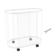 thumbnail image 3 of Luzkey Yoga Mat Storage Rack Basket, Workout Equipment Home Gym Storage Rack with Wheels for Dumbbell Kettlebells Resistance Bands White, 3 of 8