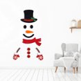 thumbnail image 4 of Transemion Festive Décor Christmas Window Sticker With Adorable Cute Cloth Christmas Window Stickers Door Decal Elk head 1Set, 4 of 6
