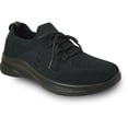 thumbnail image 1 of vangelo Women Professional Slip Resistant Lace Up Work Sneaker for Food Service Health Care Nurse ARIA-1 Black, 1 of 7
