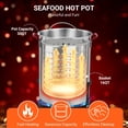 thumbnail image 2 of EDTara Friteuse à Dinde de 30 Qt, Chaudière Vapeur en Aluminium pour Fruits de Mer, Friteuse Profonde d'Extérieur avec Régulateur 0-5 PSI, Casserole pour Poisson avec Réchaud au Propane, Support de Brûleur et Trousse de Thermomètre pour Frire la Dinde, 2 of 7