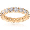 thumbnail image 1 of 3 1/2 ct Diamond Eternity Ring 14k Yellow Gold, 1 of 2