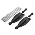 thumbnail image 2 of Peahefy Detachable Kayak Paddle, Boat Oars,2Pcs Aluminium Alloy Detachable Lightweight Ribbed Blade Kayak Paddles Boat Oars, 2 of 7