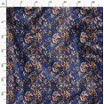 thumbnail image 3 of Soimoi Blue Rayon Crepe Fabric Leopard Animal Skin Fabric Prints By Yard 46 Inch Wide, 3 of 6